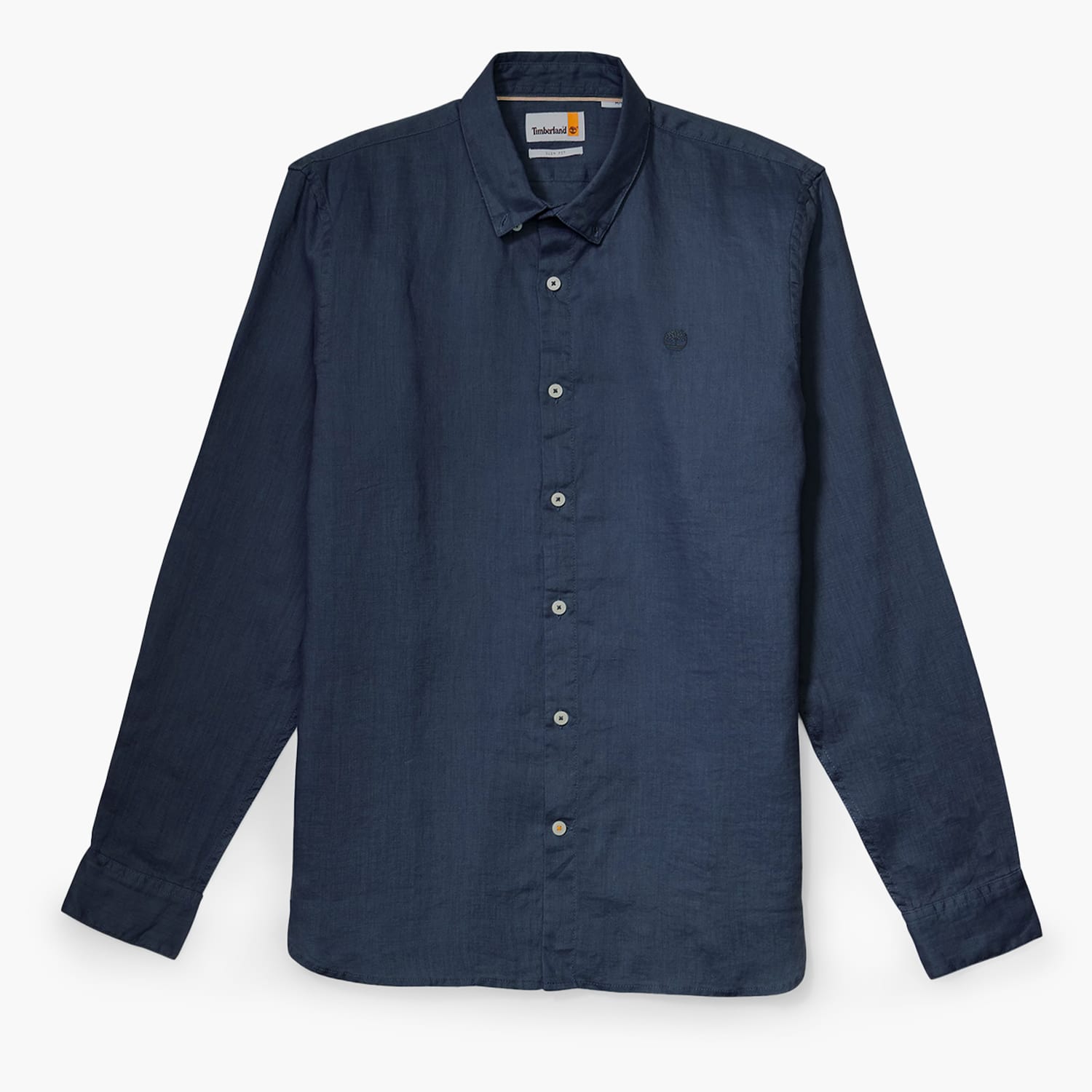 Men Shirts A2DC3 DarkBlue Linen Timberland
