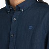 Men Shirts A2DC3 DarkBlue Linen Timberland Men Shirts A2DC3 DarkBlue Linen Timberland