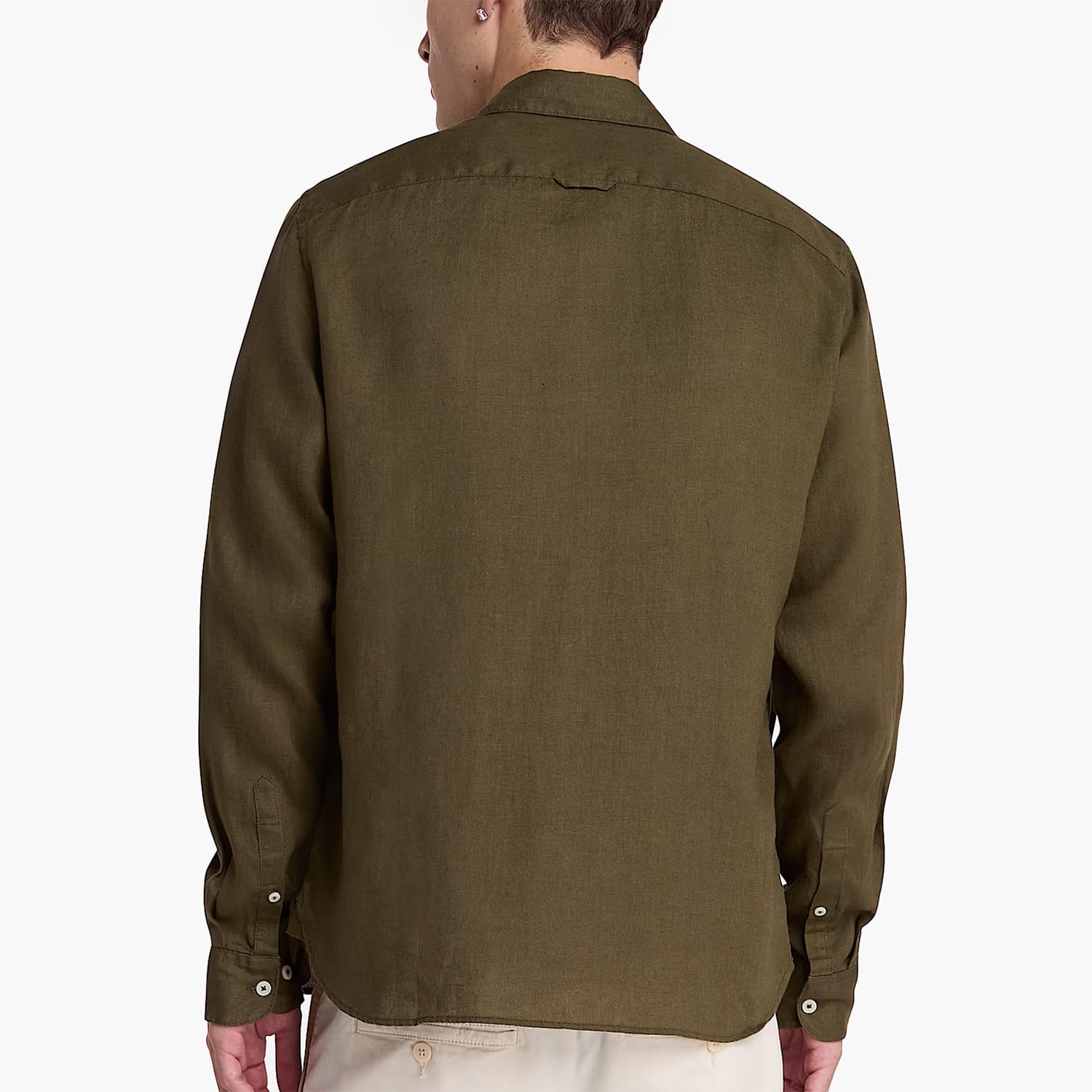 Men Shirts A2DC3 Olive Linen Timberland Men Shirts A2DC3 Olive Linen Timberland