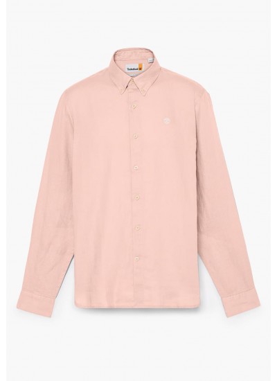 Ανδρικά Πουκάμισα Poplin.Stripe Μπλε Βαμβάκι GANT