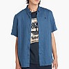 Men Shirts A2DCC Blue Linen Timberland Men Shirts A2DCC Blue Linen Timberland