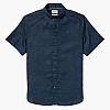 Men Shirts A2DCC DarkBlue Linen Timberland Men Shirts A2DCC DarkBlue Linen Timberland