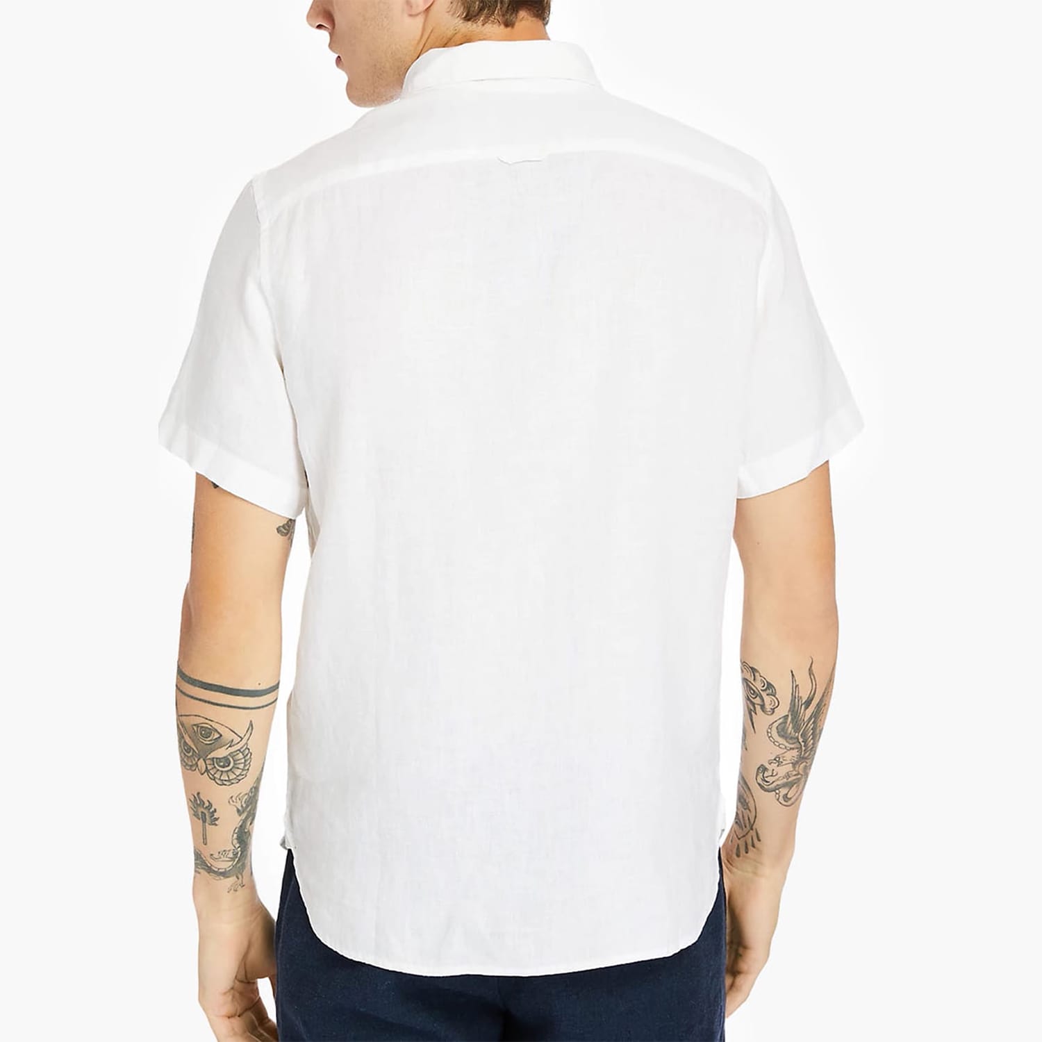 Men Shirts A2DCC White Linen Timberland Men Shirts A2DCC White Linen Timberland