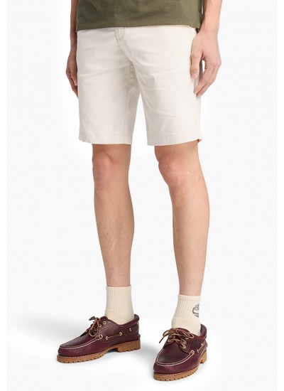 Ανδρικές Βερμούδες Relaxed.Shorts Μπεζ Βαμβάκι GANT