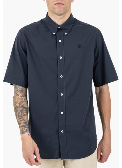 Ανδρικά Πουκάμισα Oxford.Shirt Μπλέ Ανοιχτό Βαμβάκι GANT