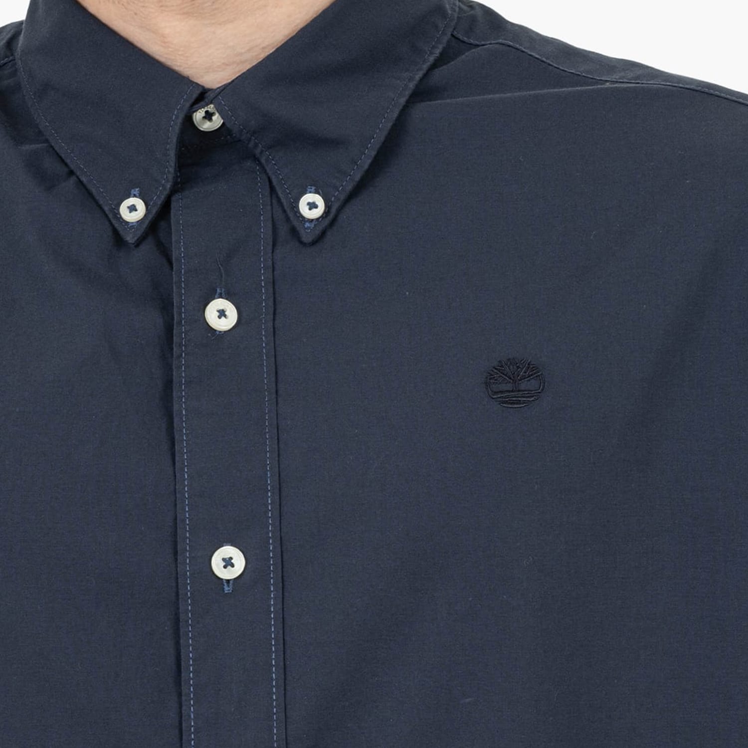 Men Shirts A2EYE DarkBlue Cotton Timberland Men Shirts A2EYE DarkBlue Cotton Timberland