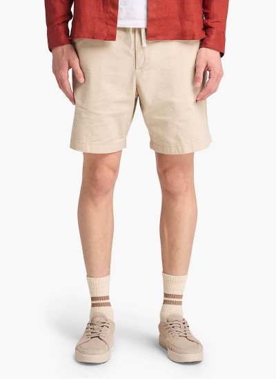 Ανδρικές Βερμούδες Relaxed.Shorts Μπεζ Βαμβάκι GANT
