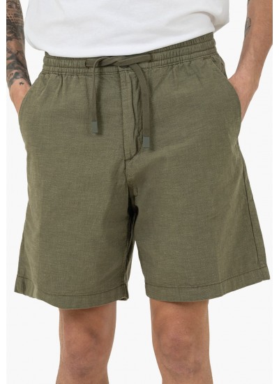 Ανδρικές Βερμούδες Relaxed.Shorts Μπεζ Βαμβάκι GANT