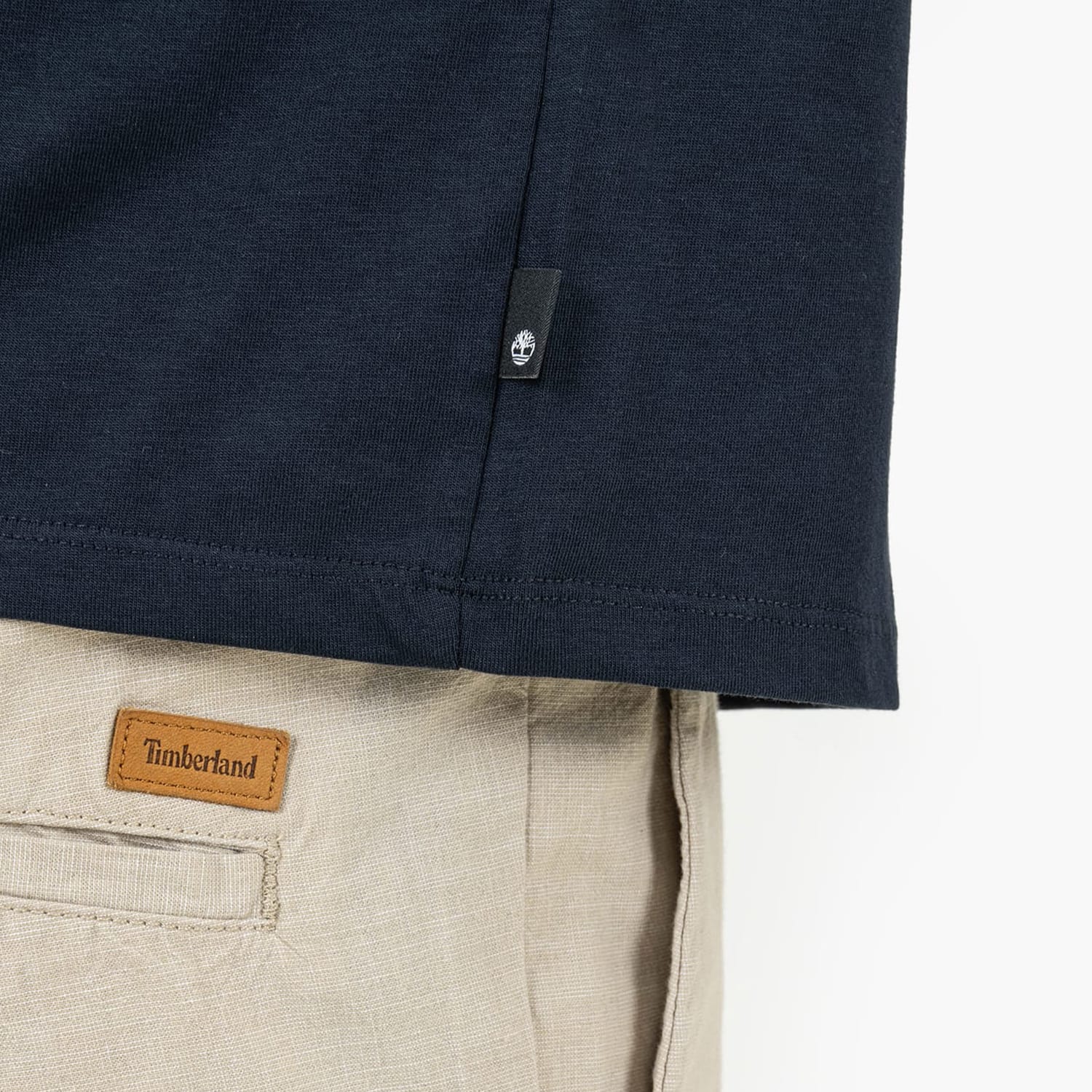Men T-Shirts A2FKZ DarkBlue Cotton Timberland Men T-Shirts A2FKZ DarkBlue Cotton Timberland