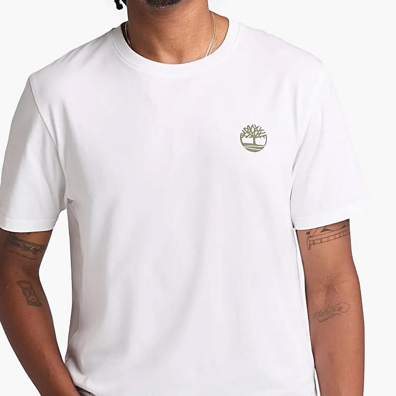 Men T-Shirts A2FKZ White Cotton Timberland