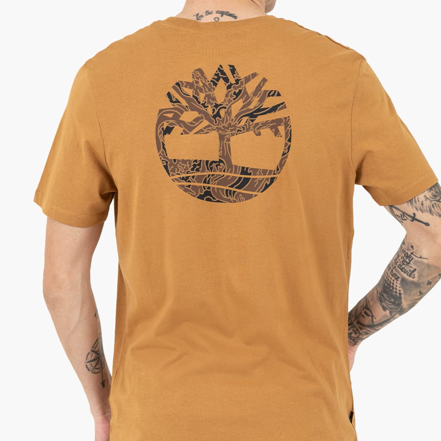 Men T-Shirts A2FKZ Yellow Cotton Timberland Men T-Shirts A2FKZ Yellow Cotton Timberland
