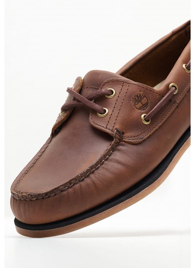 Ανδρικά Ιστιοπλοϊκά A2FZX Καφέ Δέρμα Timberland