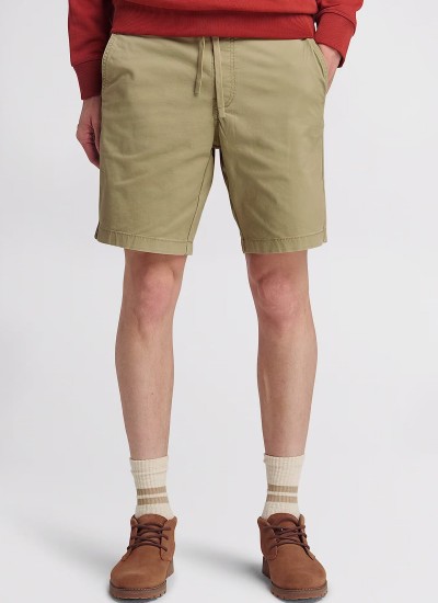 Ανδρικές Βερμούδες Relaxed.Shorts Μπεζ Βαμβάκι GANT