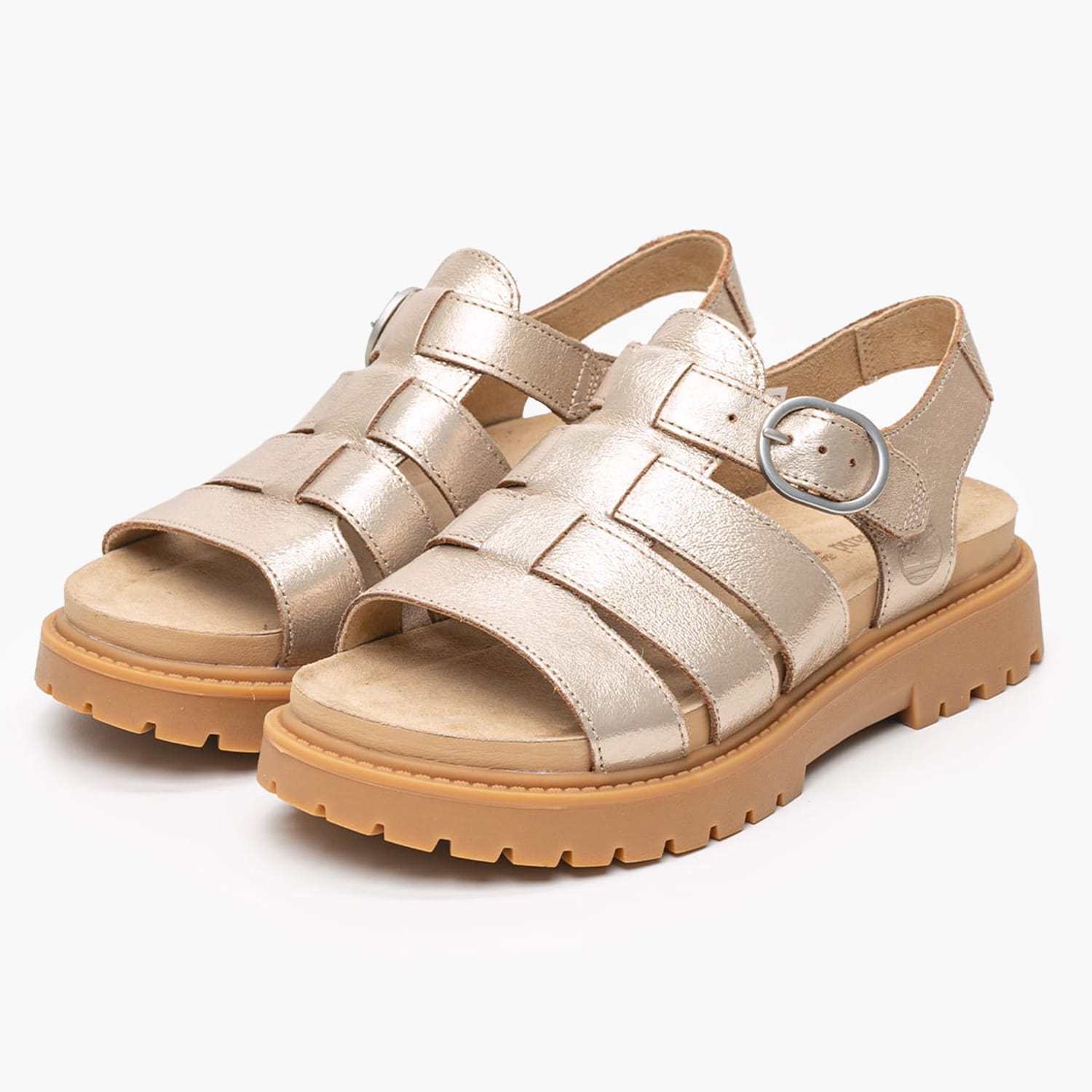 Γυναικεία Πέδιλα A2Q1P Χρυσό Δέρμα Timberland Γυναικεία Πέδιλα A2Q1P Χρυσό Δέρμα Timberland