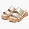 Women Mules A2Q31 Gold Leather Timberland Women Mules A2Q31 Gold Leather Timberland
