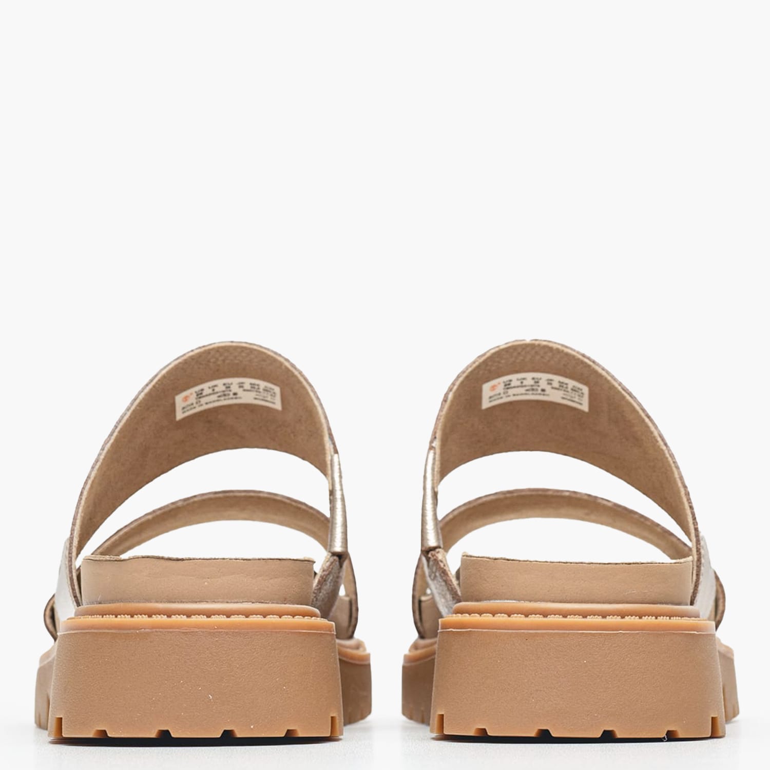 Women Mules A2Q31 Gold Leather Timberland Women Mules A2Q31 Gold Leather Timberland