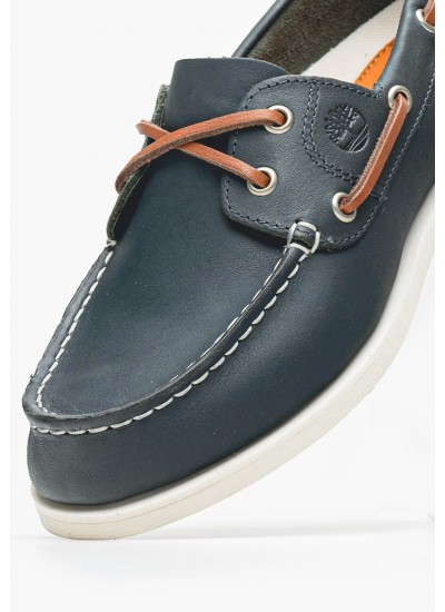 Ανδρικά Παπούτσια Δετά M4972.GLM Μαύρο Δέρμα Boss shoes