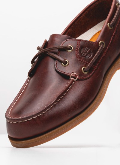 Γυναικεία Ιστιοπλοϊκα A2Q9X Μπορντό Δέρμα Timberland