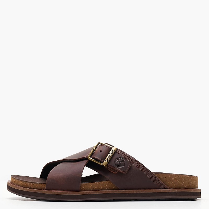 Ανδρικές Σαγιονάρες & Πέδιλα A41A1 Καφέ Δέρμα Timberland