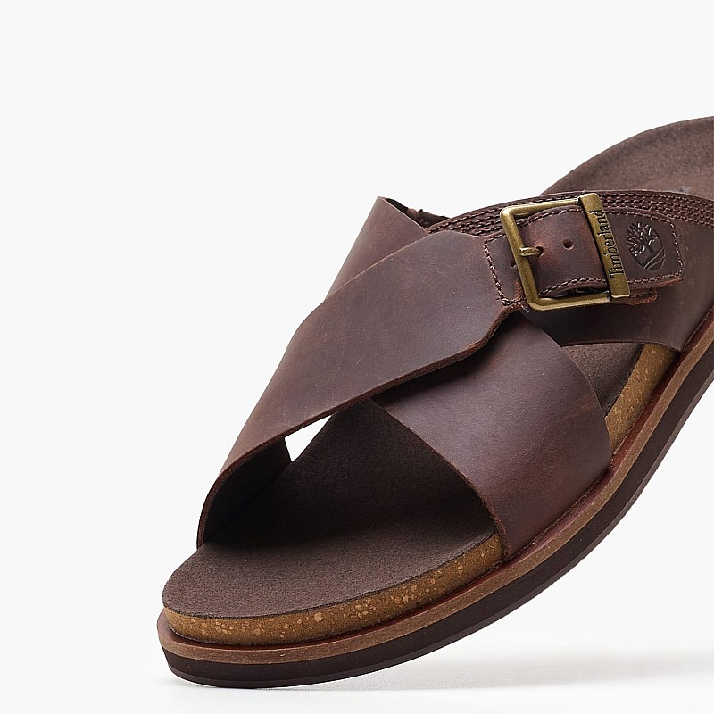 Ανδρικές Σαγιονάρες & Πέδιλα A41A1 Καφέ Δέρμα Timberland