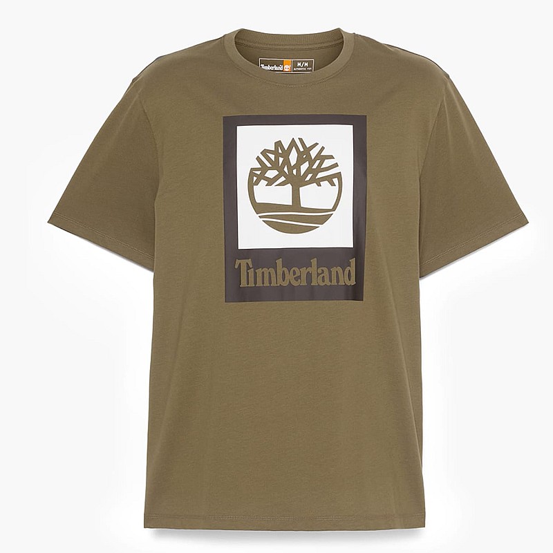 Men T-Shirts A5QS2.Lf Olive Cotton Timberland
