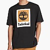 Men T-Shirts A5QS2 Black Cotton Timberland Men T-Shirts A5QS2 Black Cotton Timberland