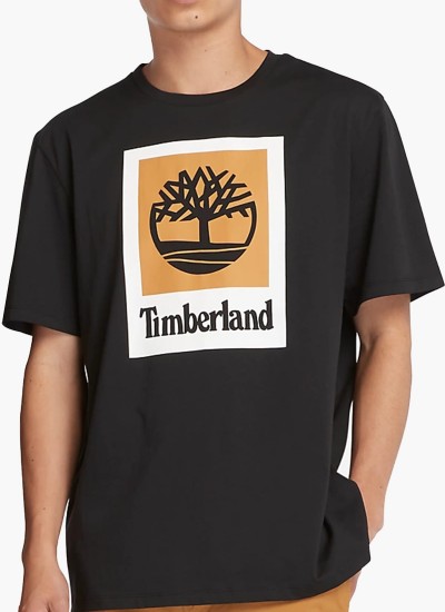 Ανδρικές Μπλούζες A6VDP Σκούρο Μπλε Βαμβάκι Timberland