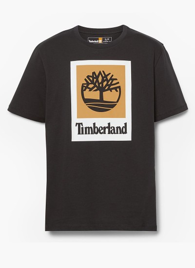 Ανδρικές Μπλούζες A6VDP Σκούρο Μπλε Βαμβάκι Timberland