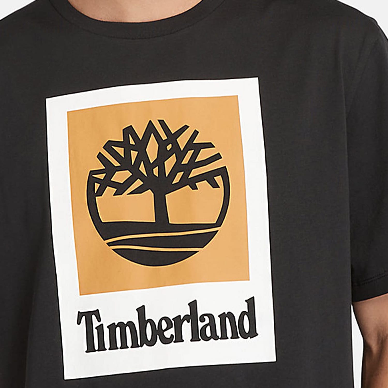Men T-Shirts A5QS2 Black Cotton Timberland Men T-Shirts A5QS2 Black Cotton Timberland