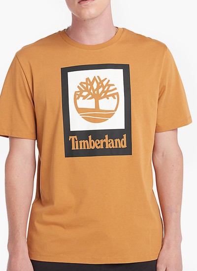 Ανδρικές Μπλούζες A6VDP Σκούρο Μπλε Βαμβάκι Timberland