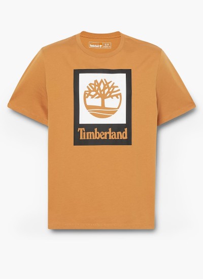 Ανδρικές Μπλούζες A6VDP Σκούρο Μπλε Βαμβάκι Timberland