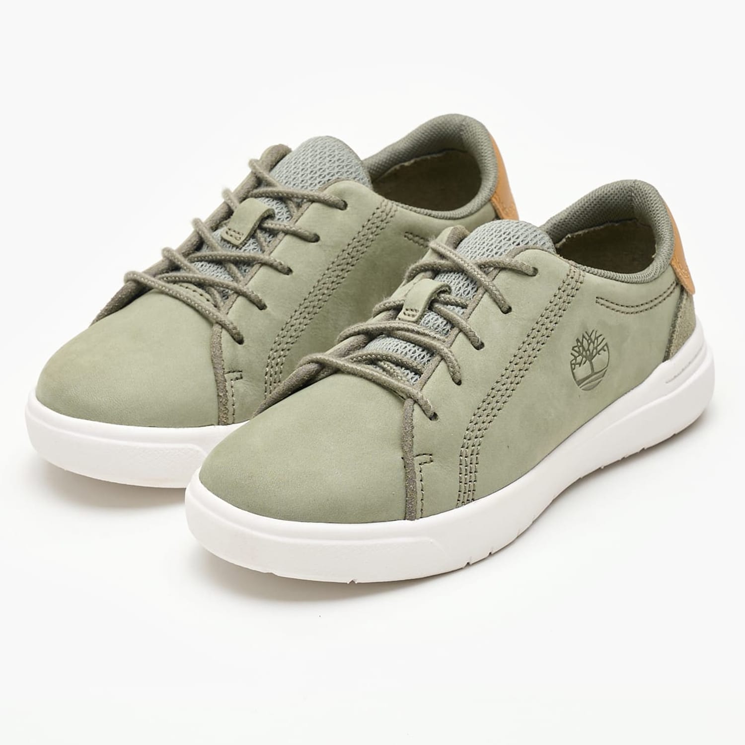 Kids Casual Shoes A5T2D Olive Nubuck Leather Timberland Kids Casual Shoes A5T2D Olive Nubuck Leather Timberland