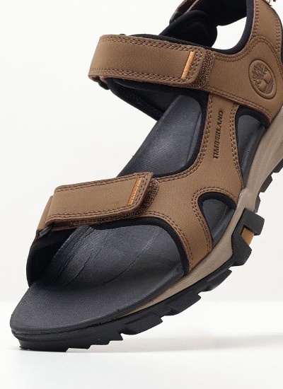 Ανδρικές Σαγιονάρες & Πέδιλα A5T48 Καφέ Δέρμα Timberland