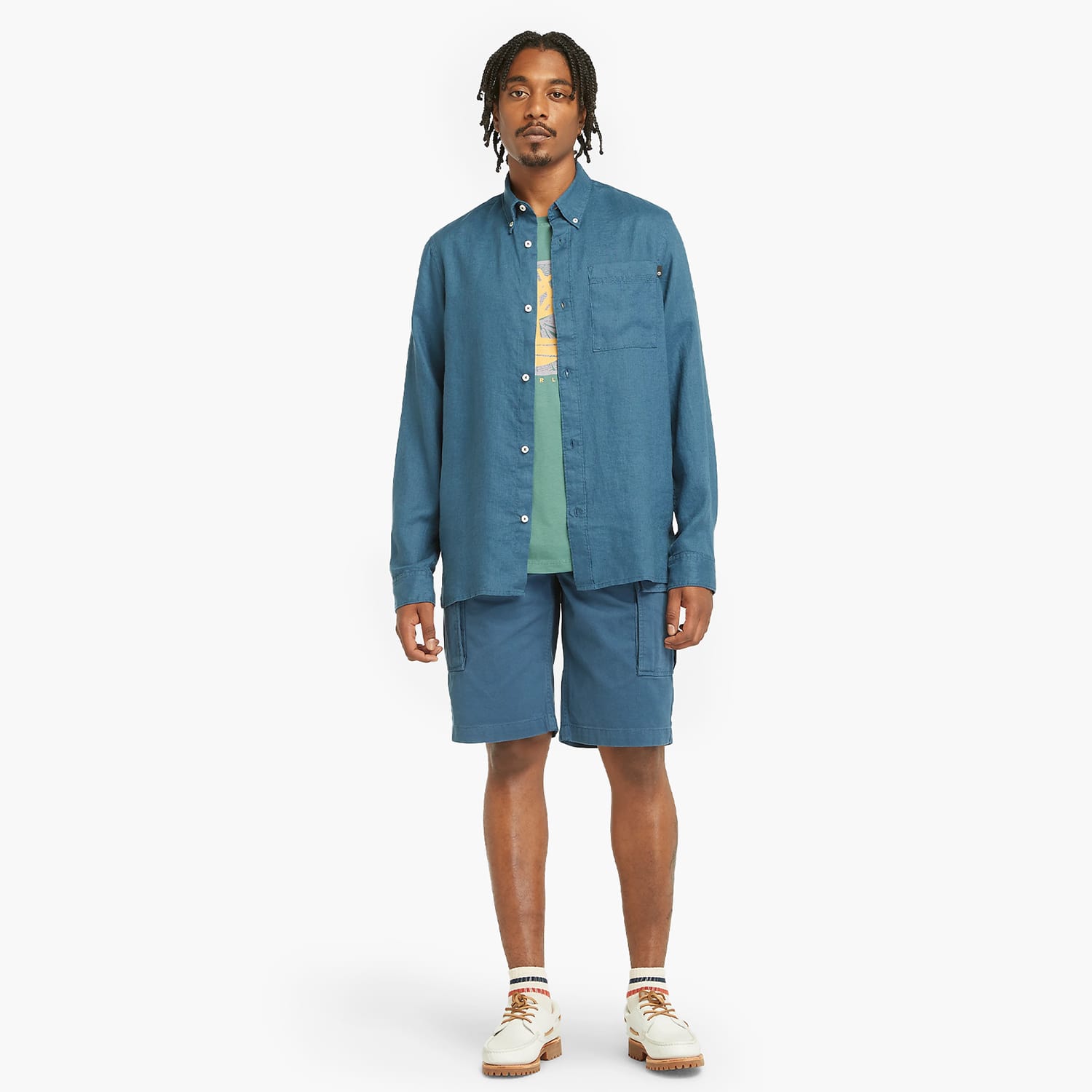 Men Vermouth A5U1B Blue Cotton Timberland Men Vermouth A5U1B Blue Cotton Timberland