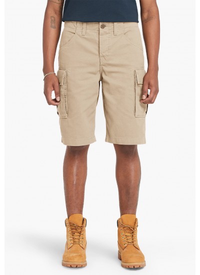 Ανδρικές Βερμούδες Relaxed.Shorts Μπεζ Βαμβάκι GANT