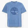 Men T-Shirts A5UEK Blue Cotton Timberland Men T-Shirts A5UEK Blue Cotton Timberland