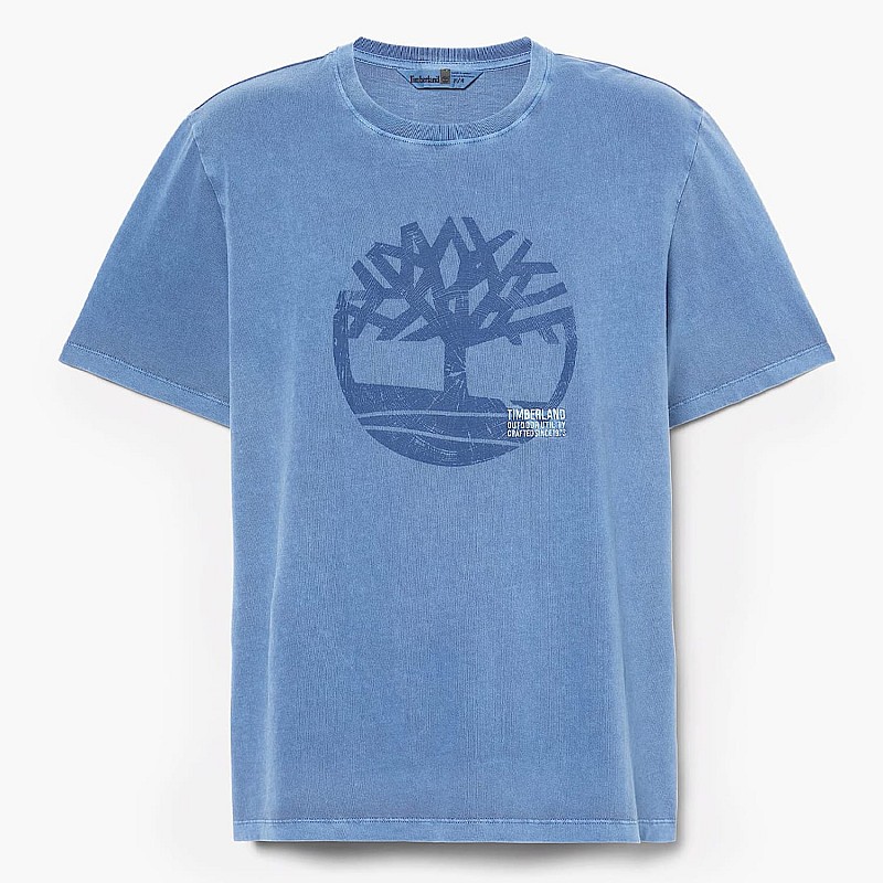 Men T-Shirts A5UEK Blue Cotton Timberland