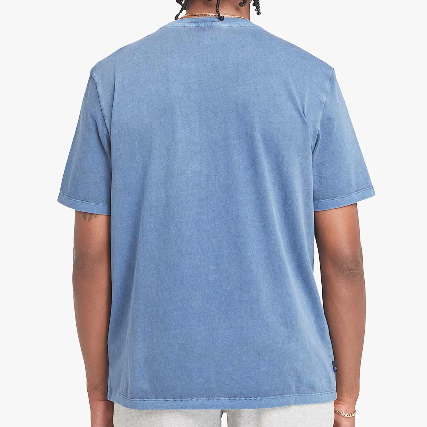 Men T-Shirts A5UEK Blue Cotton Timberland Men T-Shirts A5UEK Blue Cotton Timberland