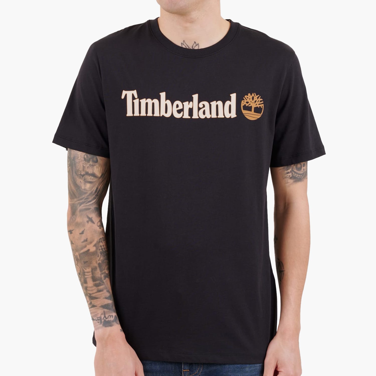 Ανδρικές Μπλούζες A5UPQ Μαύρο Βαμβάκι Timberland