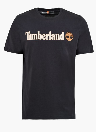 Ανδρικές Μπλούζες A6VDP Σκούρο Μπλε Βαμβάκι Timberland