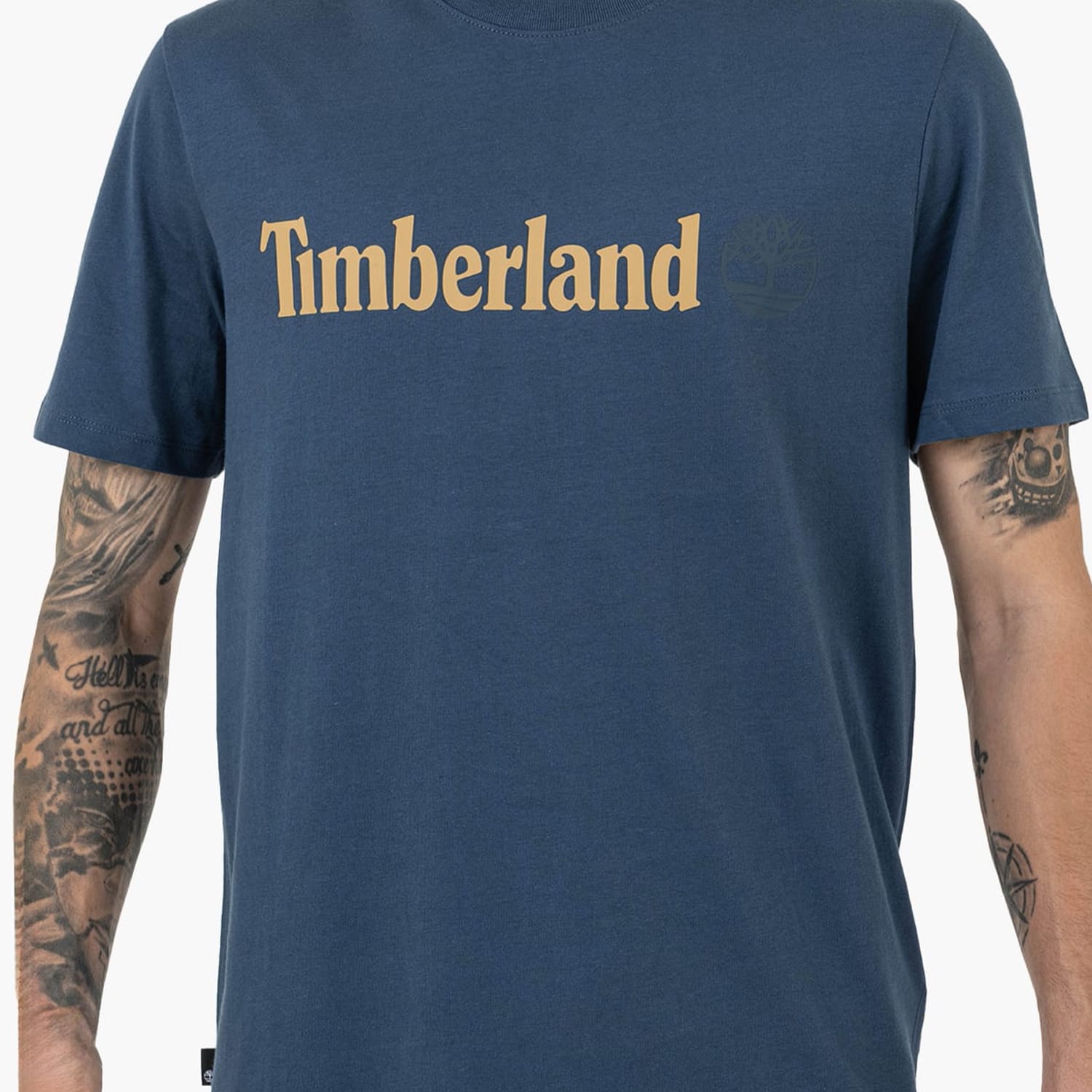 Ανδρικές Μπλούζες A5UPQ Μπλε Βαμβάκι Timberland