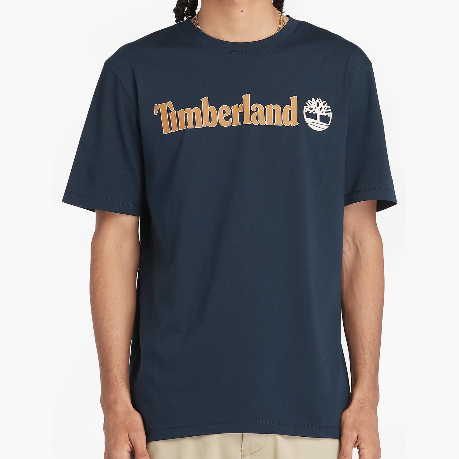 Ανδρικές Μπλούζες A5UPQ Σκούρο Μπλε Βαμβάκι Timberland