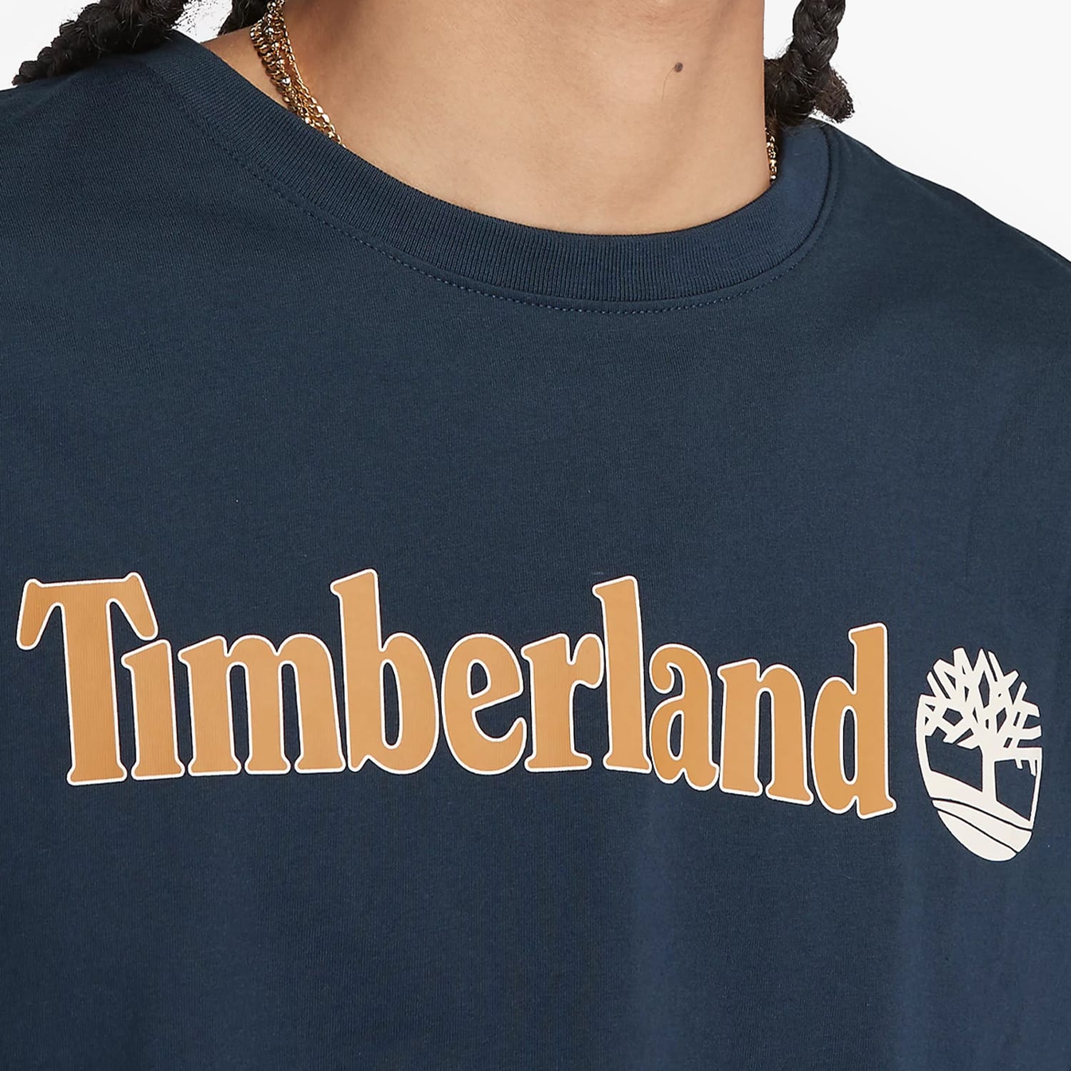 Men T-Shirts A5UPQ DarkBlue Cotton Timberland Men T-Shirts A5UPQ DarkBlue Cotton Timberland