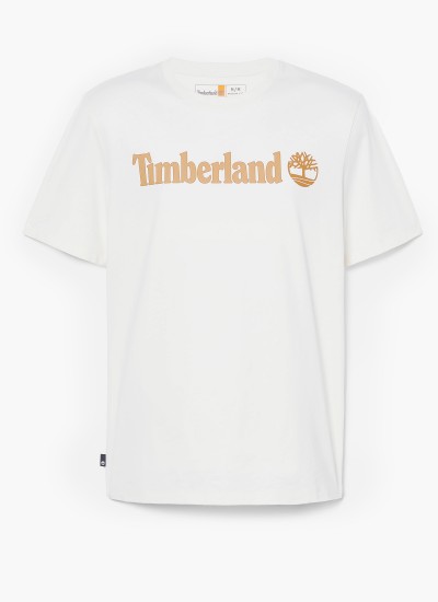 Ανδρικές Μπλούζες A6VDP Σκούρο Μπλε Βαμβάκι Timberland