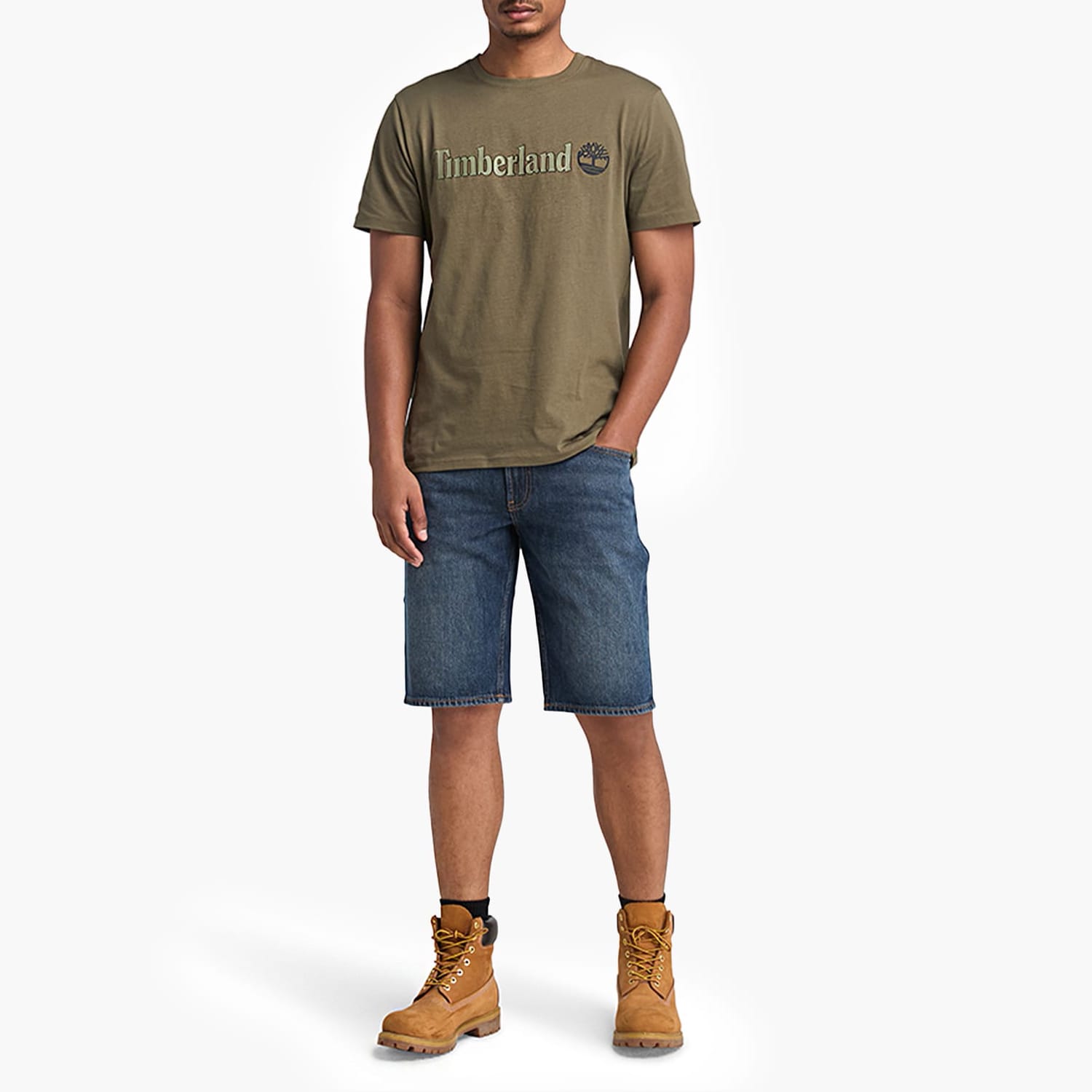 Ανδρικές Μπλούζες A5UPQ Λαδί Βαμβάκι Timberland Ανδρικές Μπλούζες A5UPQ Λαδί Βαμβάκι Timberland