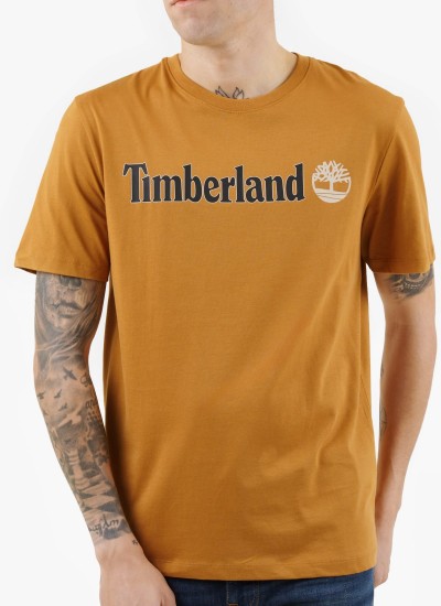 Ανδρικές Μπλούζες A5V7K Πράσινο Βαμβάκι Timberland