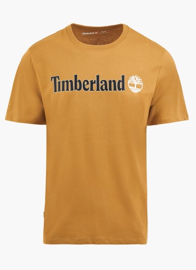 Ανδρικές Μπλούζες A5V7K Πράσινο Βαμβάκι Timberland