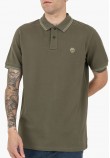 Men T-Shirts A5W4Y Olive Cotton Timberland