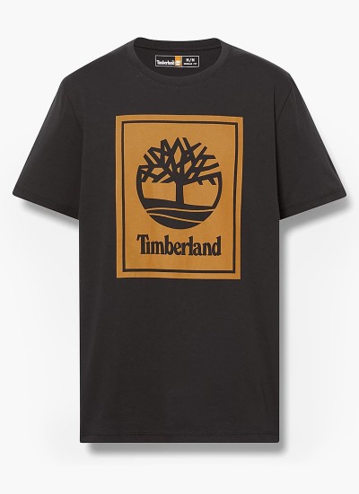 Ανδρικές Μπλούζες A5V7K Πράσινο Βαμβάκι Timberland