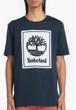 Ανδρικές Μπλούζες A5WQQ Σκούρο Μπλε Βαμβάκι Timberland